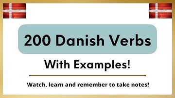 Learn 200 Danish Verbs! #Compilation