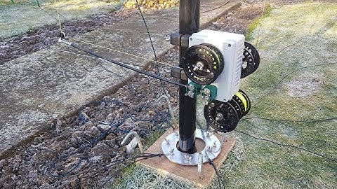 adjustiwave antenna system - set up in small garden