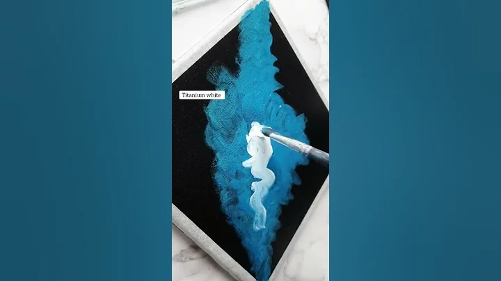 Galaxy space painting on black canvas #shorts #acrylicpainting #shortsart