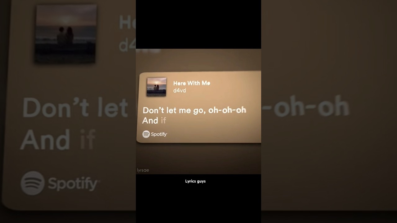 Here With Me - d4vd (Lyrics)