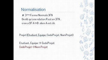 Bases de données relationnelles : La normalisation