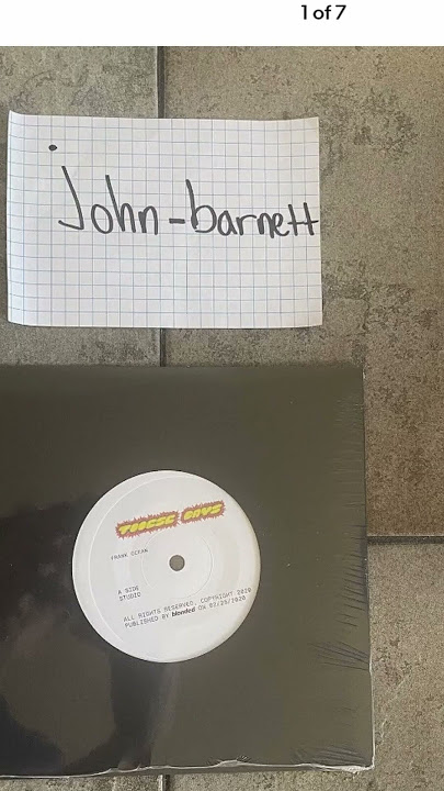Frank Ocean Vinyl Record Worth $12,000 