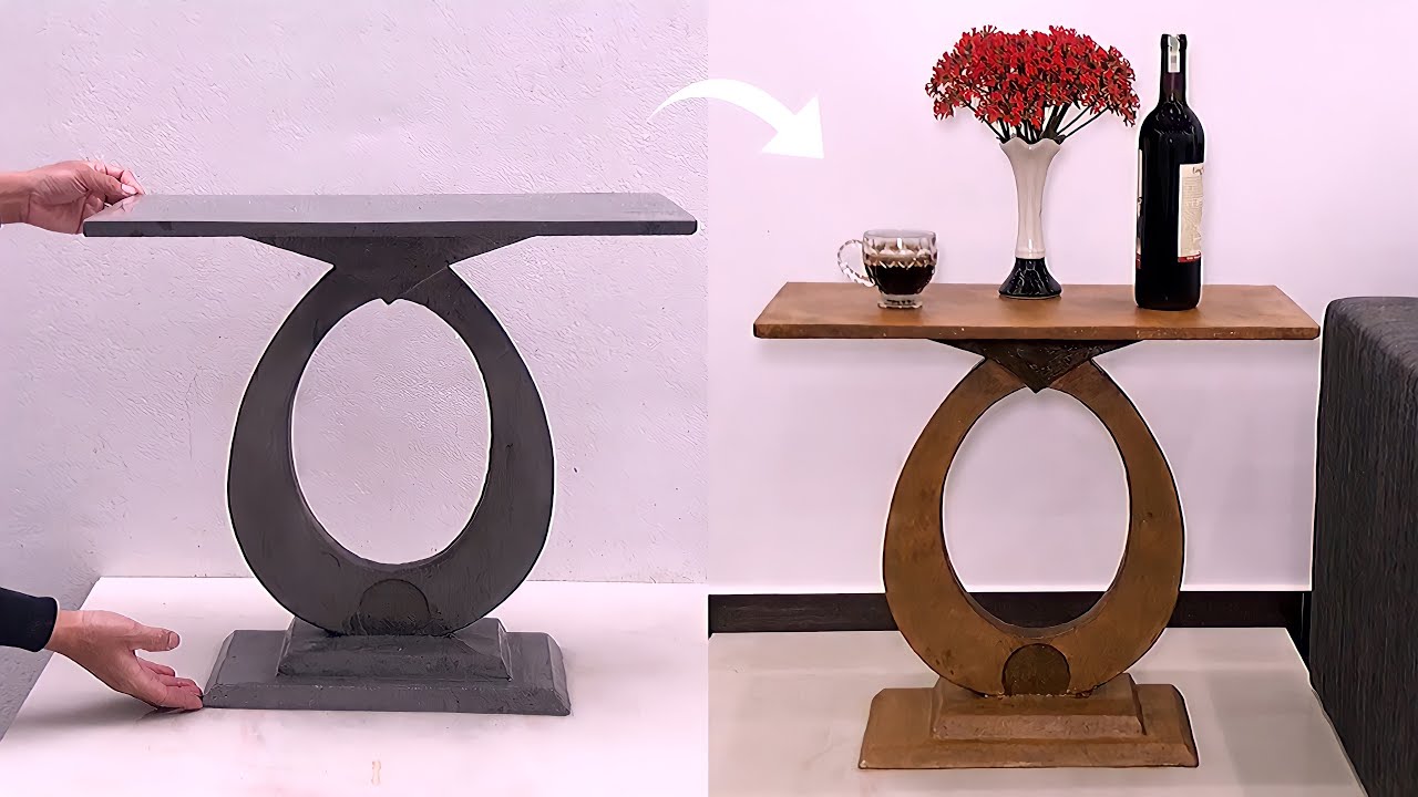 Unique Ideas - DIY Technique Cement Coffee Table - Handmade Ideas From Cement To Decorate