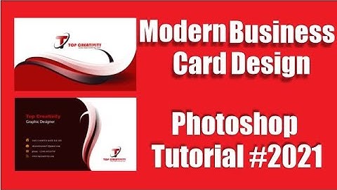 business card design in photoshop cs6 tutorial | Learn Photoshop