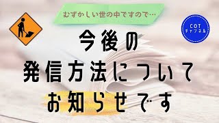 今後の発信方法について【備蓄するアラフォー独女】