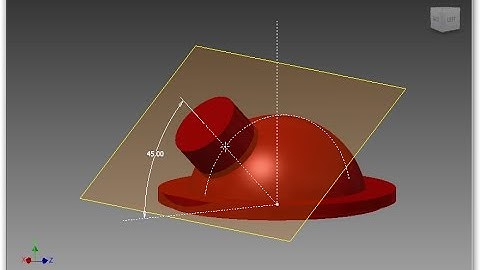 Extruded boss on the sphere - Autodesk INVENTOR