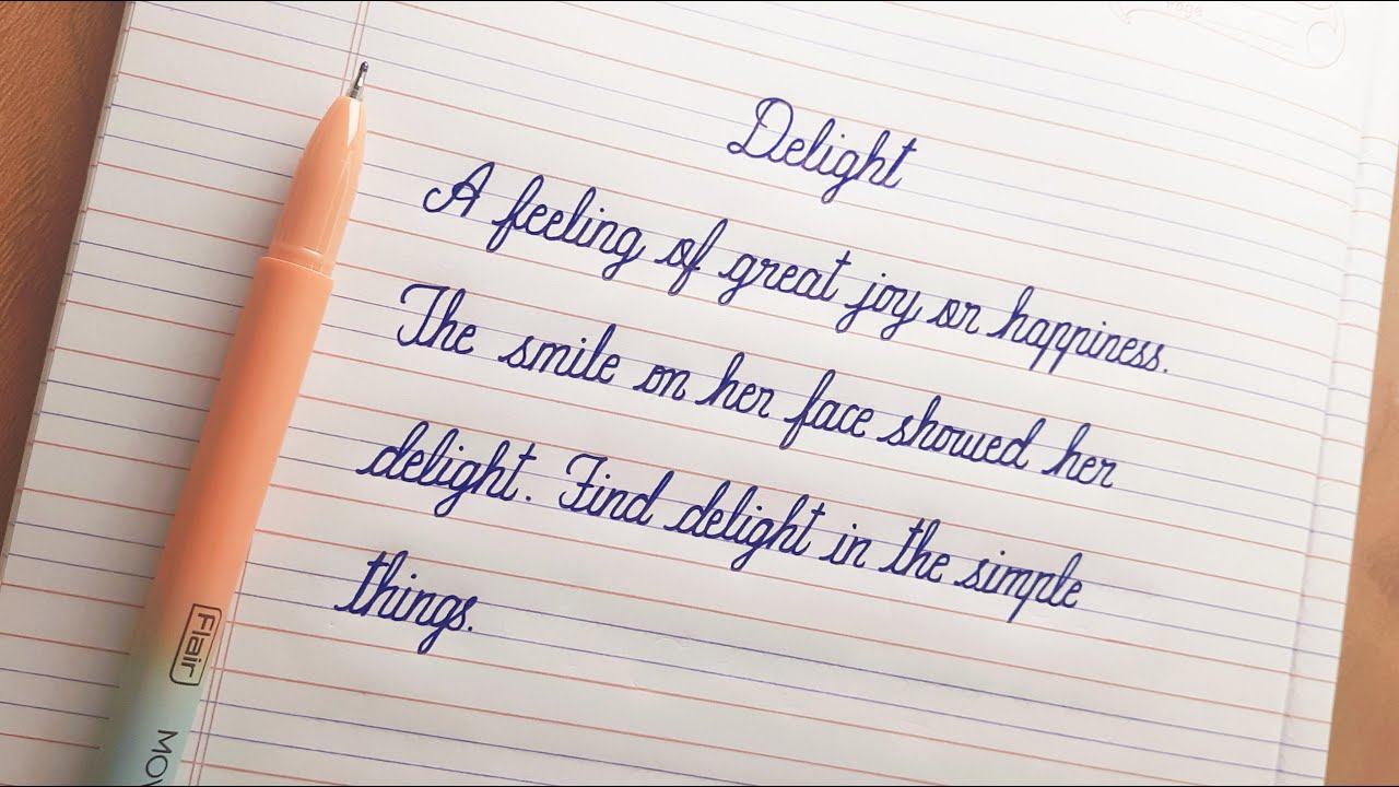 ENGLISH HANDWRITING PRACTICE | How to write beautifully in 4 lines note ...