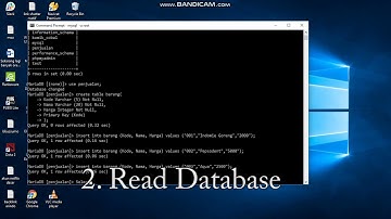 Tutorial buat CRUD Database dengan CMD