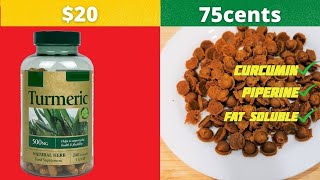 How to make turmeric tablets for 75 cents