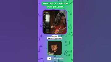 Thumbnail of ¿Qué canción es? Solo un GENIO reconoce esta letra 🎤🔥 #shorts
