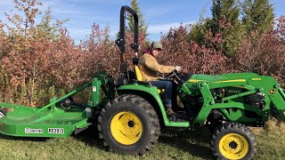 Brush Hogging | 6-8' Brush | 3" Diameter Trees | John Deere 3032E