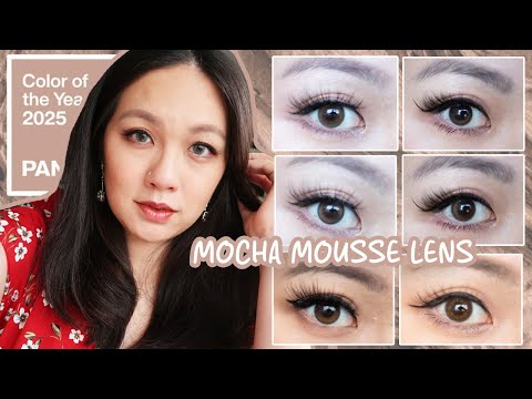 MOCHA MOUSSE INSPIRED LENS🤎Pantone Color Of the Year 2025 #olens