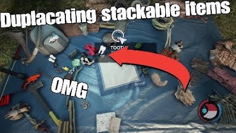 The Forest - Easy duplication glitch - Duplicating stackable items