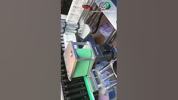 Cartridge tube hose herb tube bottle horizontal type automatic labeling machine testing video