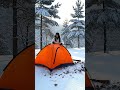 Solo Camping in Snow Mountains ❄️ Quiet Setup &amp; Small Campfire | True Timelapse