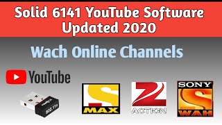 Solid 6141 Wi-Fi Dongle Working Software On YouTube 2020 Data Error Problem Solve