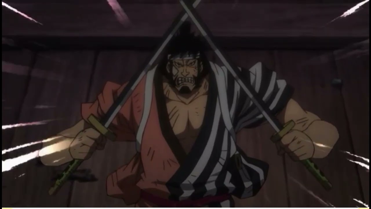 Kaido bash Kinemon head One piece episode 1035