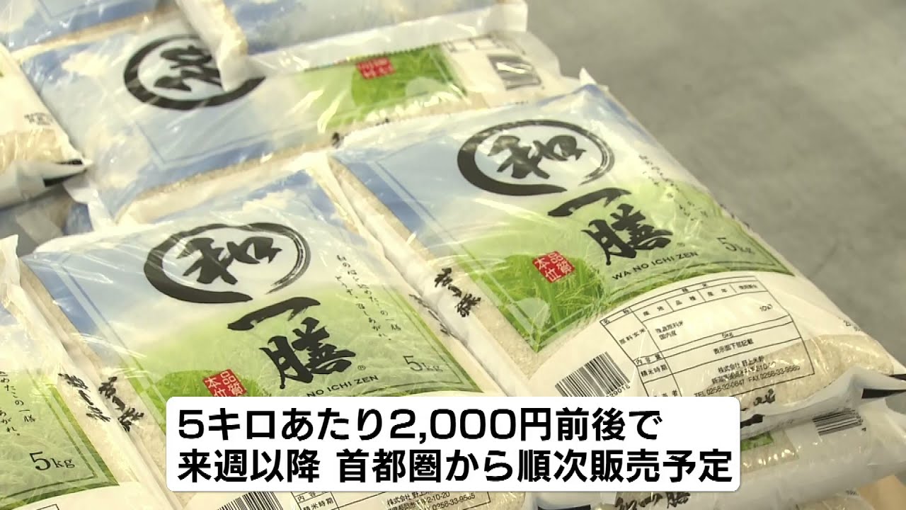 備蓄米 備蓄米】引き渡し開始 長岡市の工場で精米作業行われる《新潟》 - YouTube
