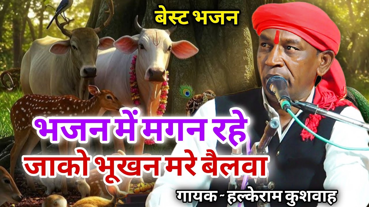 भजन में मगन रहे जाको भूखन मरे बैलवा | Halke Ram Kushwah | लैटिस्ट भजन पेशकश | Video