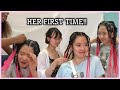 MY CHINESE FRIEND EXPERIENCES BRAIDS FOR THE FIRST TIME (shocking reactions)
