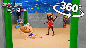 360° Brainrot in Hide and Seek | Squid Game: Season 3 | 360° VR video 4K