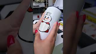Applying “Snow King” UV DTF sticker, premium finish.#uvdtf #uvprinting #customstickers