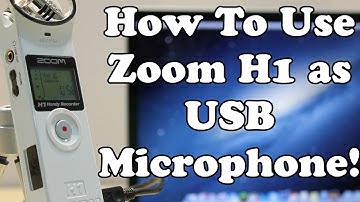 How To Use Zoom H1 as a USB Microphone
