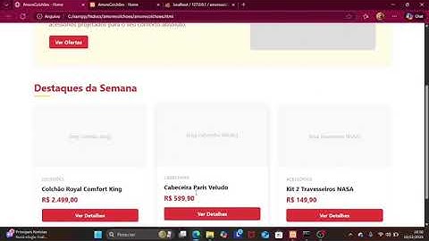 Projeto Extensão Web Standards - AmoreColchões