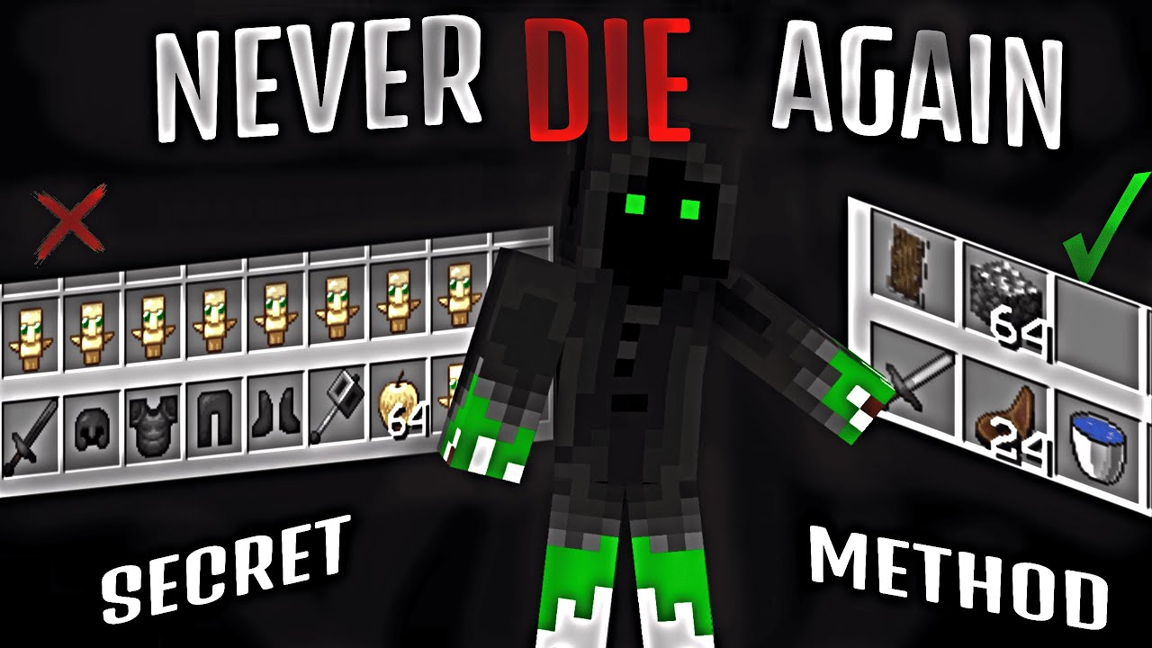 NEVER DIE AGAIN AFTER WATCHING THIS VIDEO IN MINECRAFT - YouTube