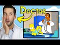 ER Doctor REACTS to Hilarious Simpsons Medical Scenes