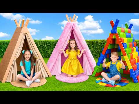 Le défi des 3 cabanes ! Les enfants apprennent à partager