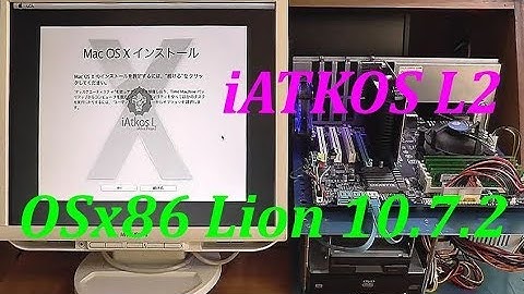 I tried installing OS X Lion 10.7.2 with "iATKOS L2"