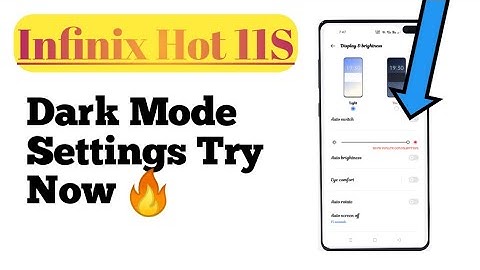 Infinix Hot 11S || Dark Mode And Other Hidden Settings How To Use 🔥