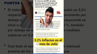 reporte de inflacion de Julio #inflación #economia