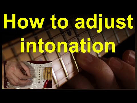 How to adjust intonation on an electric guitar  (setup intonation)