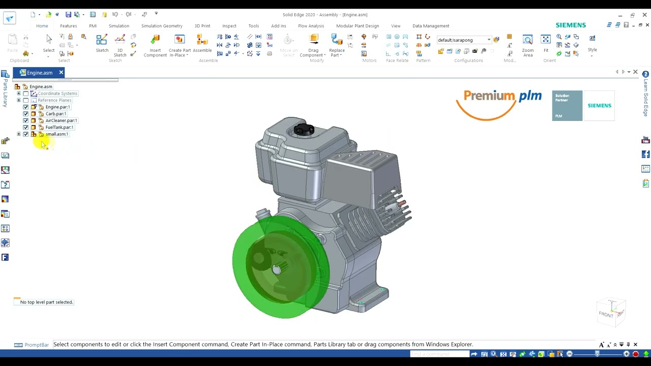 Solid Edge Advance Assembly   07   Replacing parts in an assembly