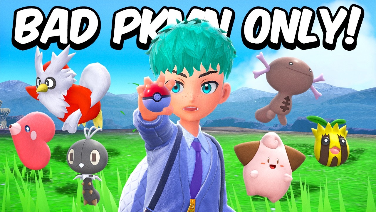 Pokemon Scarlet but I Can only use BAD Pokemon!