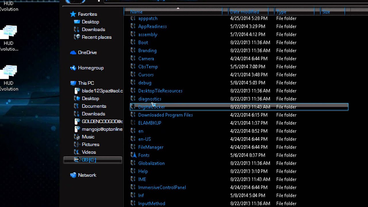 HUD Evolution theme for windows 8/8.1 - YouTube