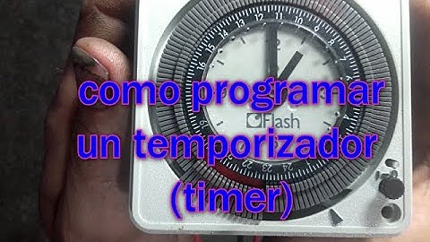 como programar un temporizador (timer)