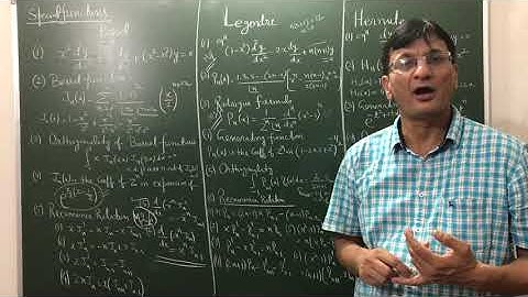 Special function (Bessel,legendre,Hermite)