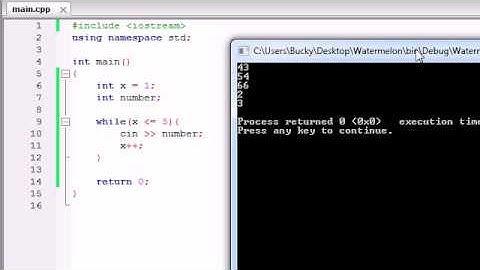 Buckys C++ Programming Tutorials - 19 - Simple Program Using a Loop