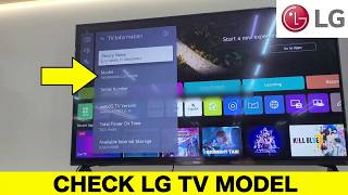 How To See Model Number Of LG Smart Tv How To See Model Number Of LG Smart Tv