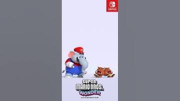 スーパーマリオブラザーズ ワンダー ショートムービー ゾウマリオとクリボー篇