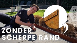 Cortenstaal Bordenranden Zonder Scherpe Rand Monteren Tuininspiratie