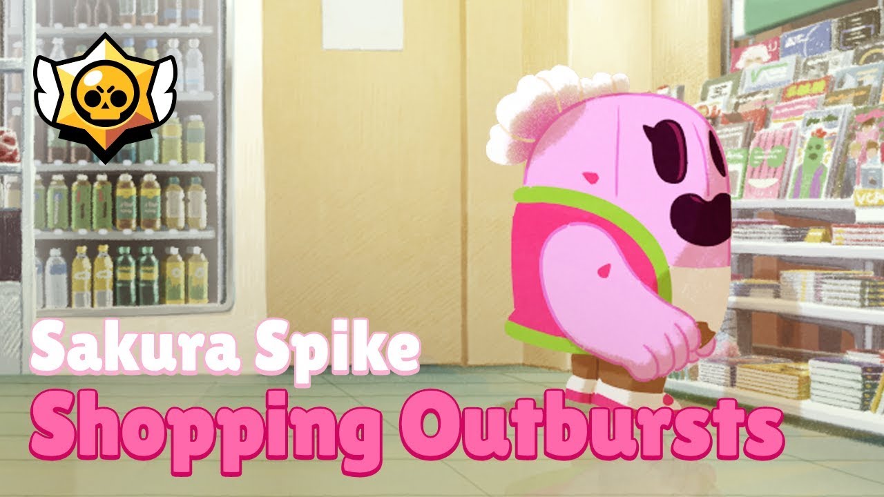 Brawl Stars Sakura Spike Shopping Outbursts Youtube - brawl stars spaic