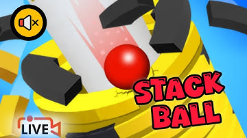 Stack Ball | Road to Level 1000 | Silent Gameplay | Live with Xastwolf 🎮🚀🔇