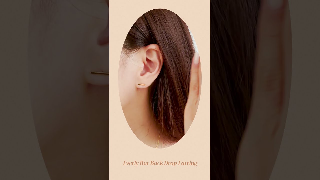 Everly Bar Drop Earrings | Audrey & Vivien Jewelry
