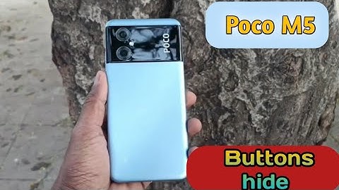 How To Hide Navigation Button In Poco M5, Hide Back Button Setting In Poco M5,