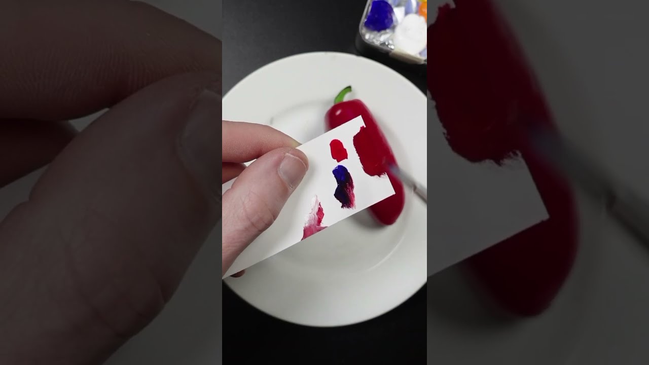 Using Ultramarine Blue To Make Red Darker And It Doesn T Turn Purple 