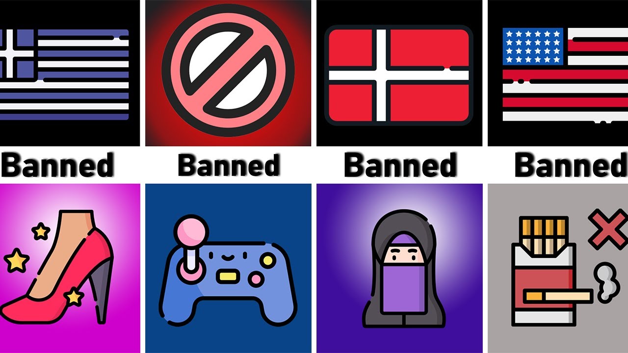 Comparison: Banned Things In Different Countries - YouTube